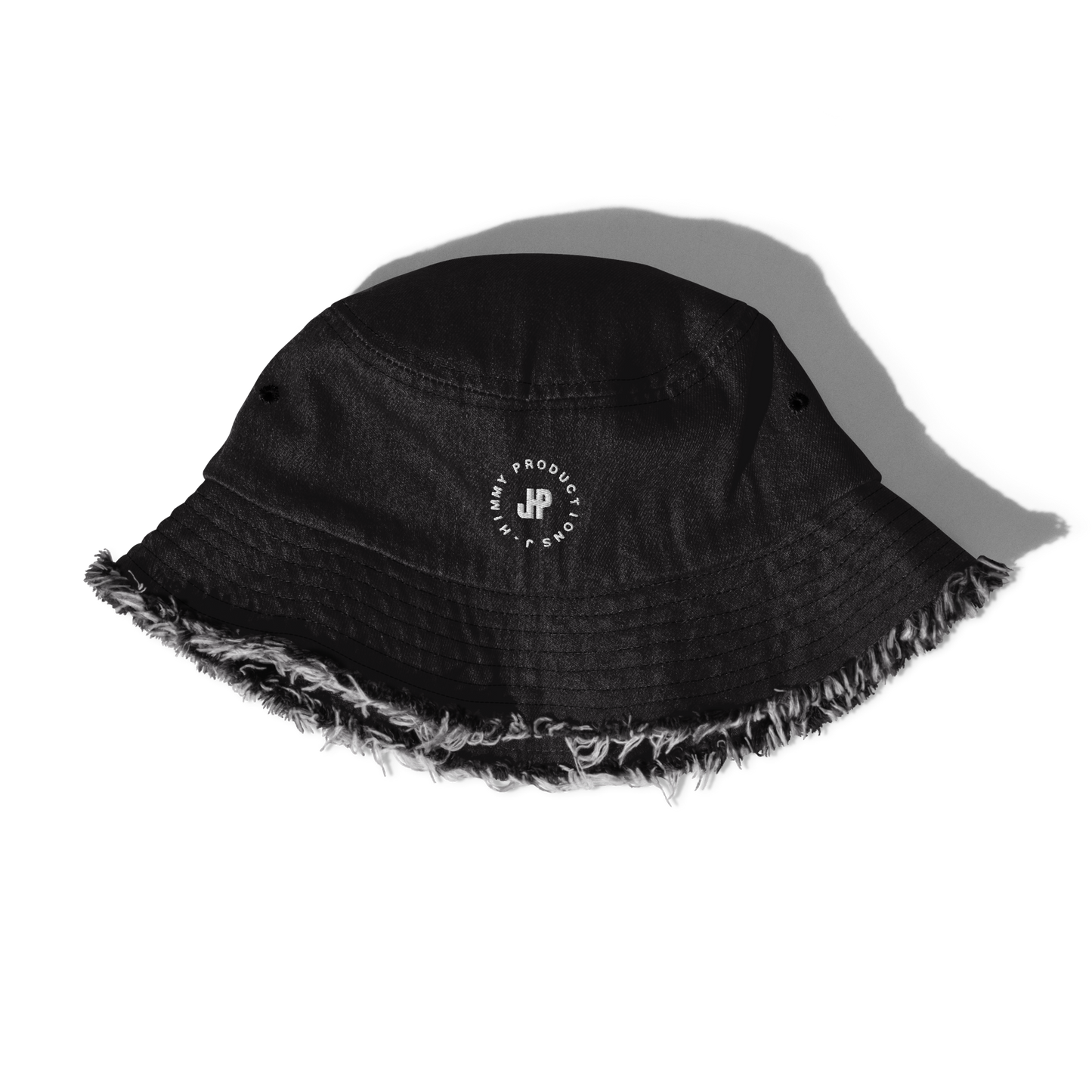 Distressed Denim Bucket Hat