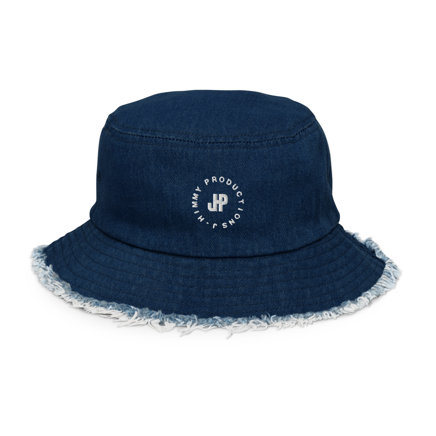 Distressed Denim Bucket Hat