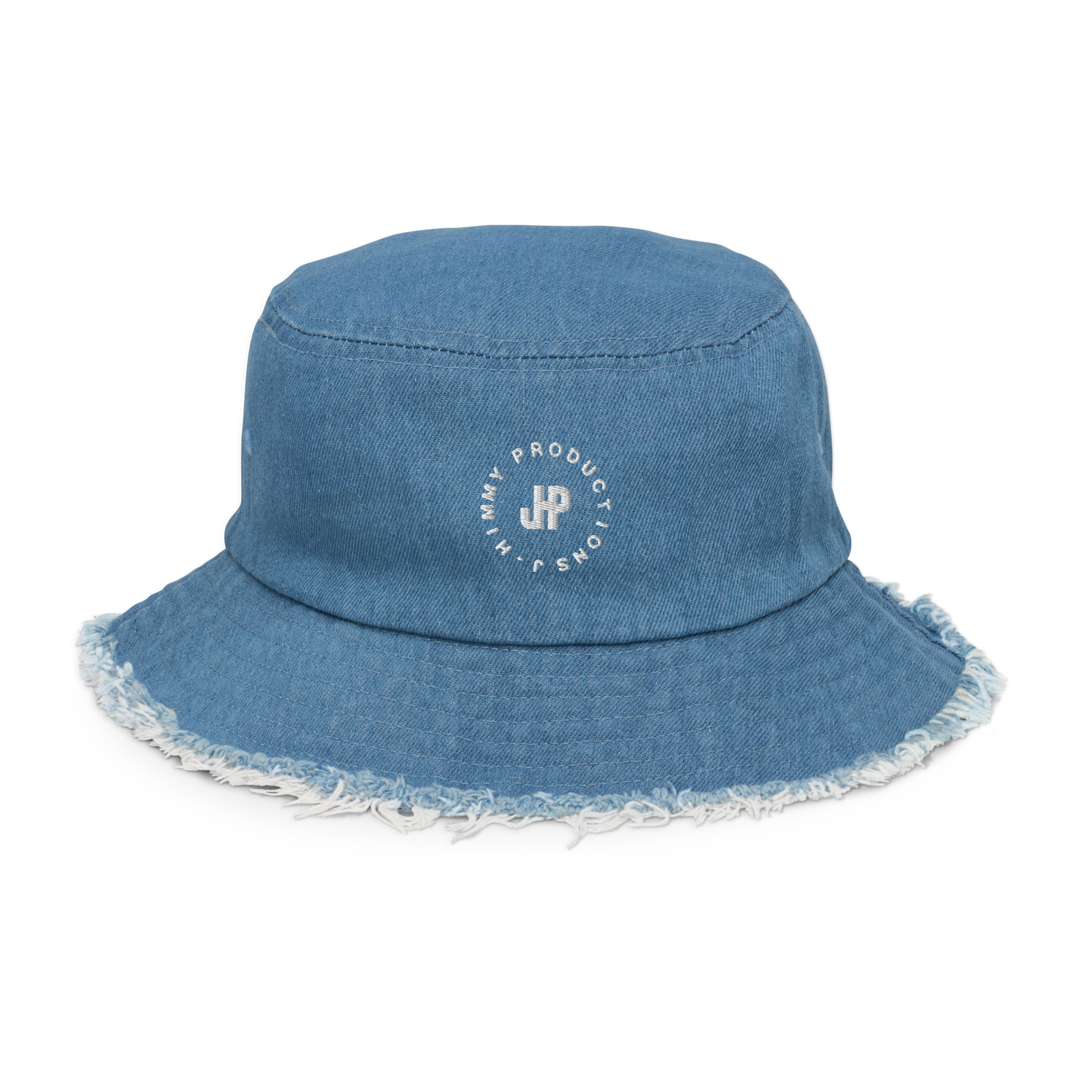 Distressed Denim Bucket Hat